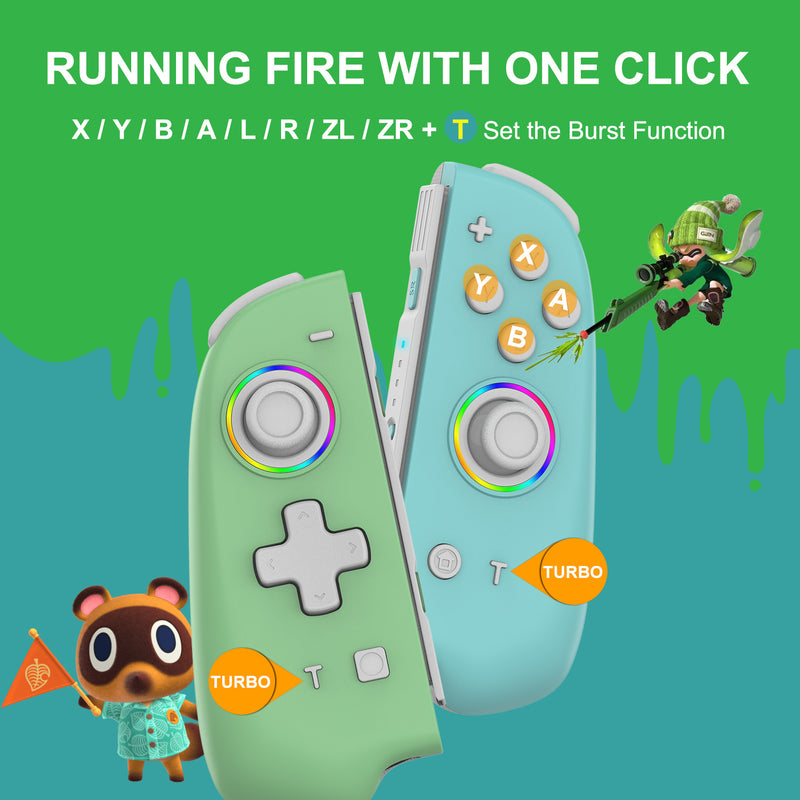 Chargez l'image dans la visionneuse de la galerie, Nintendo Switch Joy-Con Controllers Pair with RGB Lighting - Polar Tech Australia