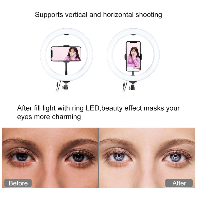 Load image into Gallery viewer, RGBW Ring Light with Remote Control + 1.1m Tripod Stand Live Streaming Kit - Polar Tech Australia