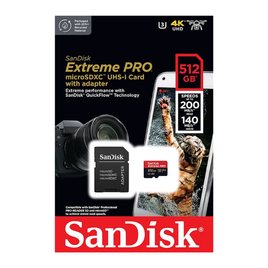 SanDisk Extreme Pro Micro Memory Card - 64GB 128GB 256GB 512GB 1TB A2 Class V30 170Mb/s - Polar Tech Australia
