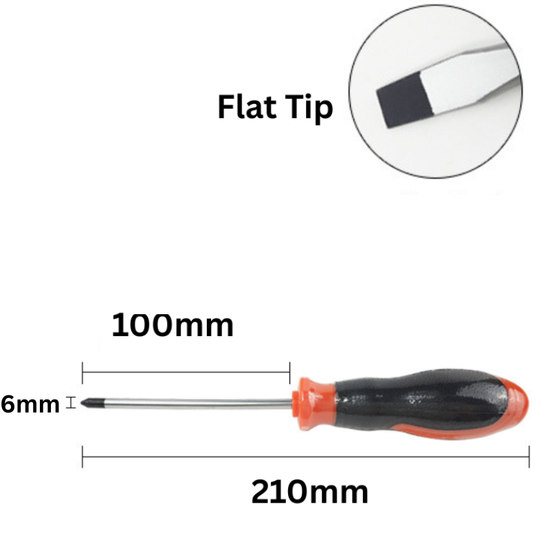 Load image into Gallery viewer, 6mm Wide Standard Flat Head Screwdriver Extra Long - Polar Tech Australia
