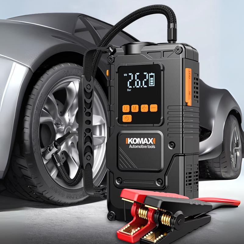 Chargez l'image dans la visionneuse de la galerie, 4 in 1 Komax Super Energy Portable Car Wireless Jump Starter & LED Light & Air Pump - Polar Tech Australia