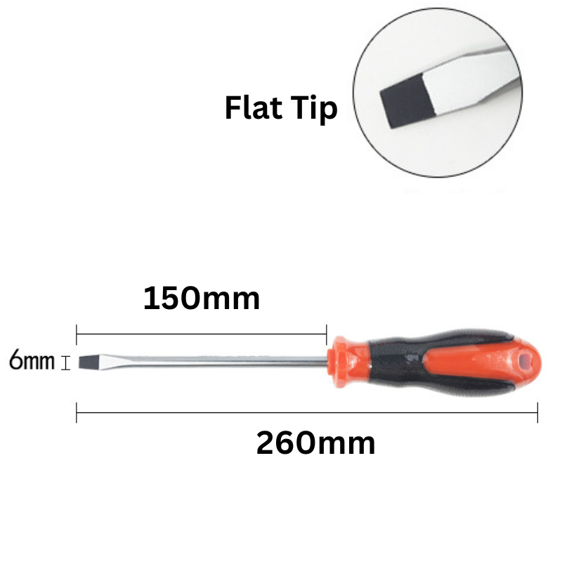 Load image into Gallery viewer, 6mm Wide Standard Flat Head Screwdriver Extra Long - Polar Tech Australia
