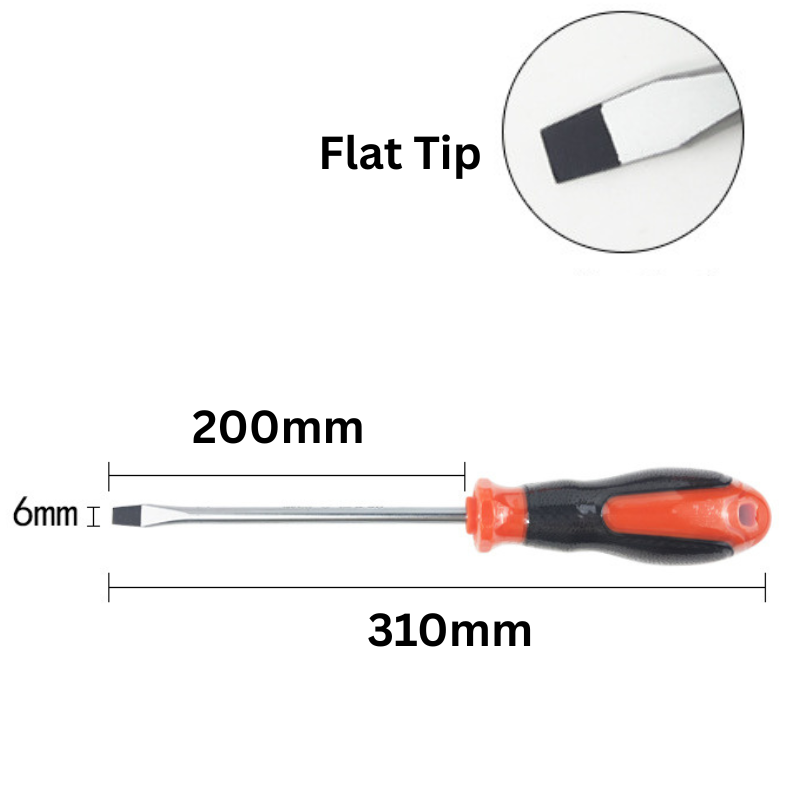 Load image into Gallery viewer, 6mm Wide Standard Flat Head Screwdriver Extra Long - Polar Tech Australia