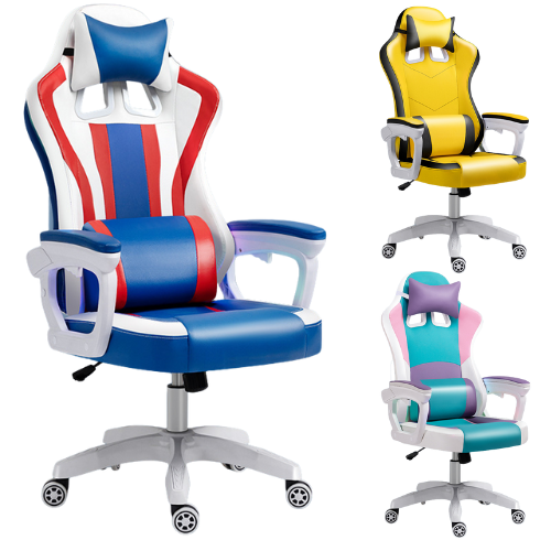 American Style PU Leather Gaming Racing Chair OFFICE Computer Chair - Polar Tech Australia