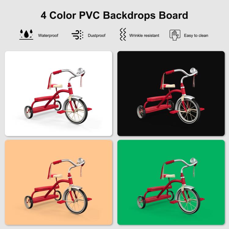 Cargue la imagen en el visor de la galería, PULUZ 40cm Folding 72W LED Studio Light Tent Kit – with 4 Backdrops - Polar Tech Australia