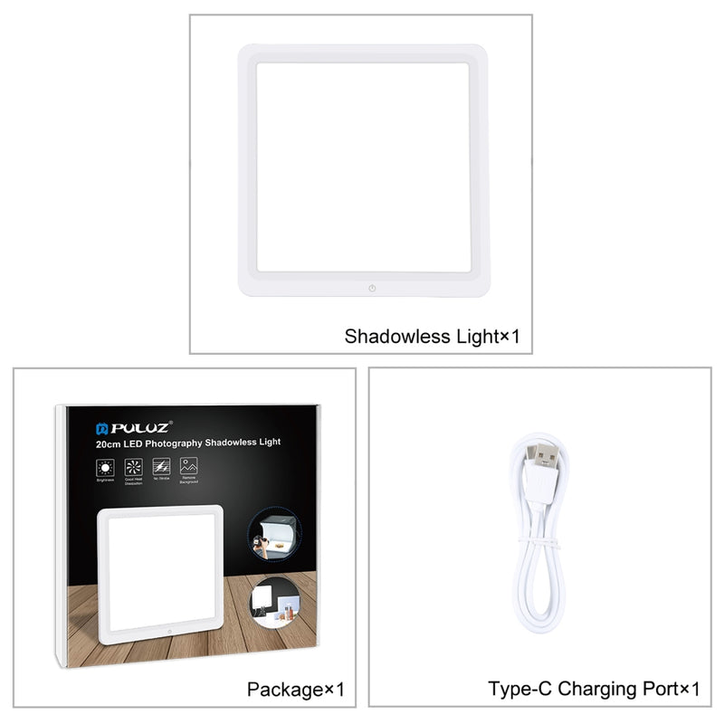 Cargue la imagen en el visor de la galería, LED Shadowless Photography Light Panel – 20 x 20cm - Polar Tech Australia