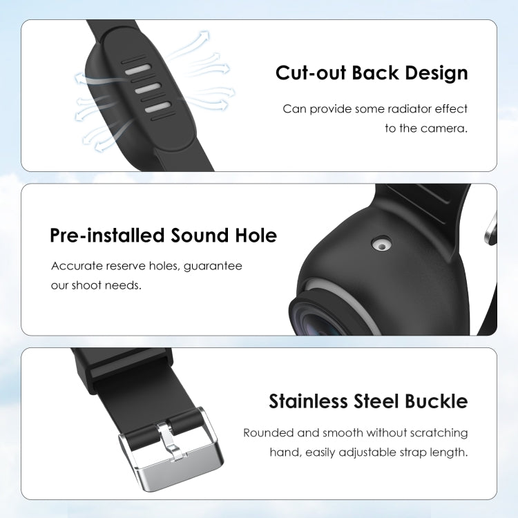 Cargue la imagen en el visor de la galería, Insta360 GO 3 / GO 3S PULUZ Camera Silicone Case Wristband Bicycle Strap Extension Mount - Polar Tech Australia