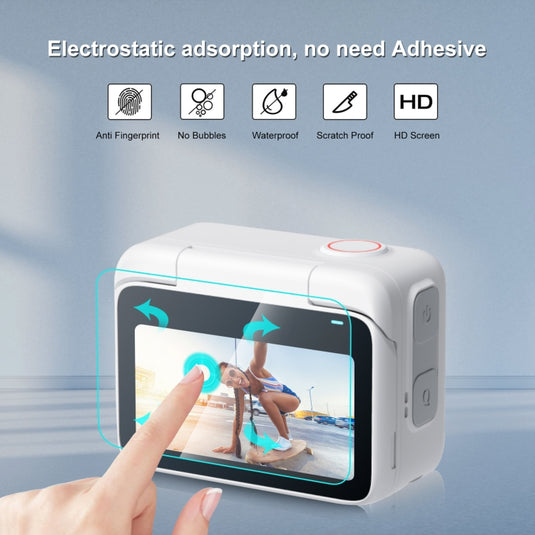 Insta360 GO 3 / GO 3S PULUZ 2 in 1 Screen and Lens Tempered Glass Film - Polar Tech Australia