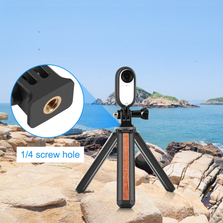 Cargue la imagen en el visor de la galería, Insta360 GO 3 / GO 3S PULUZ Body Plastic Protective Frame Cage with Screw & Adapter (Black) - Polar Tech Australia