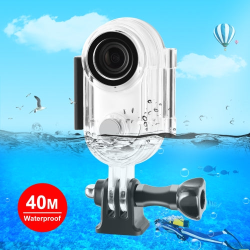 Cargue la imagen en el visor de la galería, Insta360 GO 3 / GO 3S PULUZ 40m Underwater Waterproof Housing Case with Base Adapter & Screw (Transparent) - Polar Tech Australia