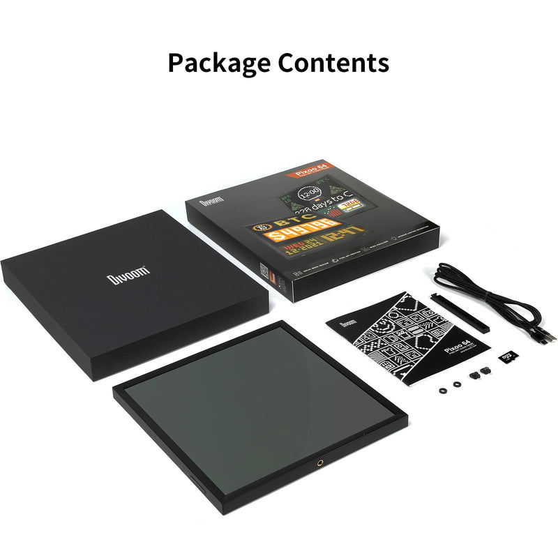 Chargez l'image dans la visionneuse de la galerie, Divoom Pixoo64 64x64 Pixel Art LED Display Social Media Counter Perfect Gift - Polar Tech Australia