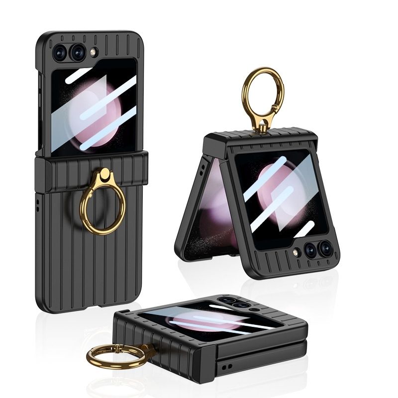 Chargez l'image dans la visionneuse de la galerie, Samsung Galaxy Flip 5 (SM-F731) - Suitcase Style Ring Holder Case - Polar Tech Australia