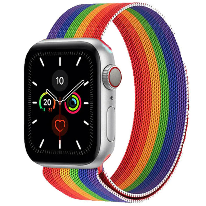 Chargez l'image dans la visionneuse de la galerie, Apple Watch 1/2/3/4/5/SE/6/7/8/9 Stainless Steel Milanese Loop Magnet Watch Band Strap - Polar Tech Australia
