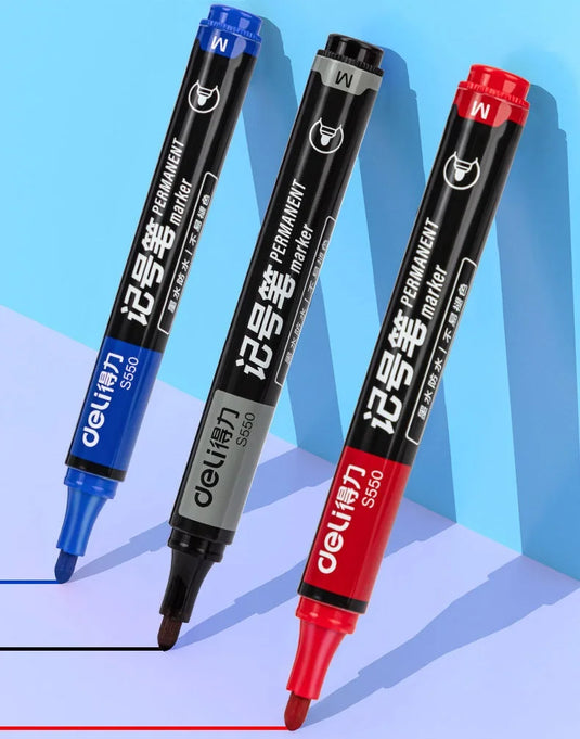 Deli SK109 - Waterproof Permanent Marker Write Line School Office Supply - Polar Tech Australia