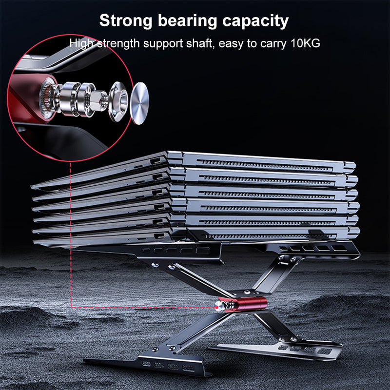 Load image into Gallery viewer, Laptop Stand Adjustable Laptop Holder Riser Carbon Steel Portable Notebook Stand - Polar Tech Australia