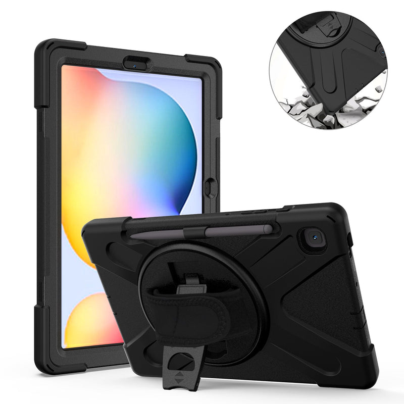 Load image into Gallery viewer, Samsung Galaxy Tab S6 10.5" 2019 (T860/T865/T867) Heavy Duty 360 Degree Rotate Stand Hand Strap Case - Polar Tech Australia
