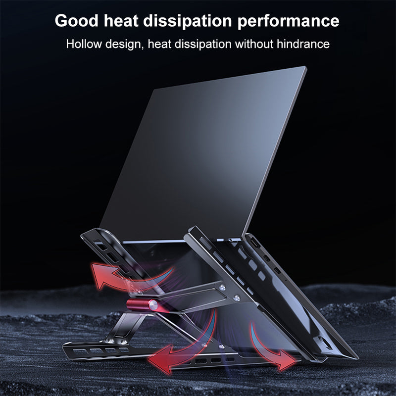 Load image into Gallery viewer, Laptop Stand Adjustable Laptop Holder Riser Carbon Steel Portable Notebook Stand - Polar Tech Australia
