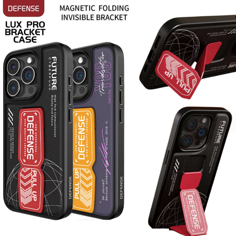 Cargue la imagen en el visor de la galería, Apple iPhone 15/15 Plus/15 Pro/Max Defense Lux Pro Bracket Military Grade Heave Duty Stand Case - Polar Tech Australia