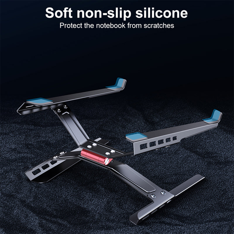 Cargue la imagen en el visor de la galería, Laptop Stand Adjustable Laptop Holder Riser Carbon Steel Portable Notebook Stand
