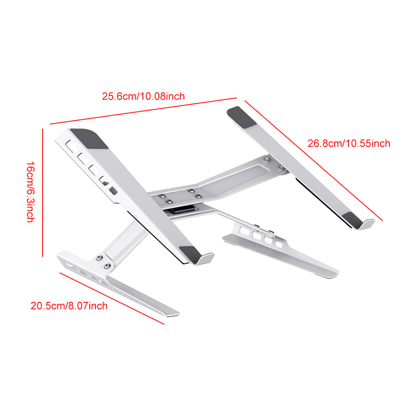 Load image into Gallery viewer, Laptop Stand Adjustable Laptop Holder Riser Carbon Steel Portable Notebook Stand - Polar Tech Australia
