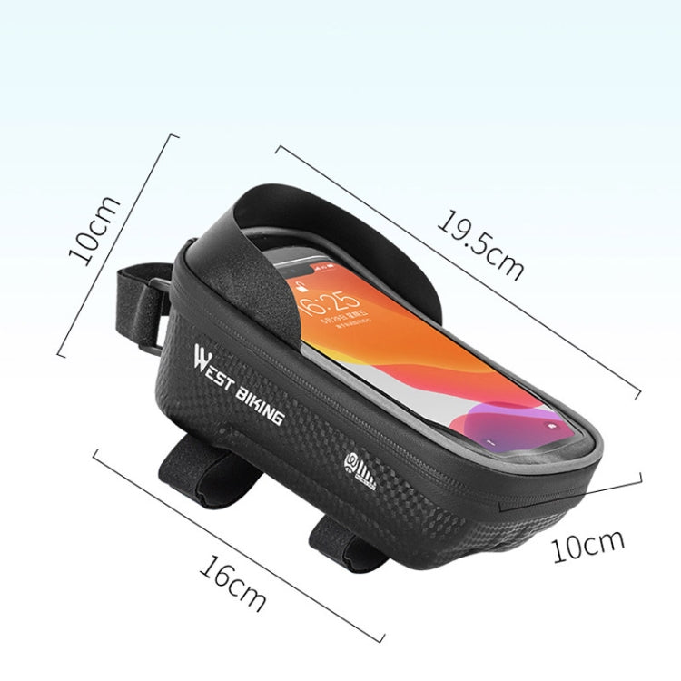 Cargue la imagen en el visor de la galería, WEST BIKING YP0707235 Mountain Bike Front Beam Bag Waterproof Mobile Phone Bicycle Bag Hard Shell Reflective Bag Riding Equipment - Polar Tech Australia