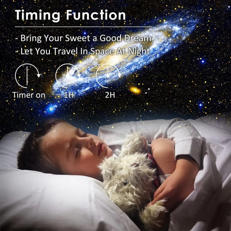 Chargez l'image dans la visionneuse de la galerie, Galaxy Night Light Star Projector LED Table Lamp Children Room Decor With 12pcs Film Disc - Polar Tech Australia