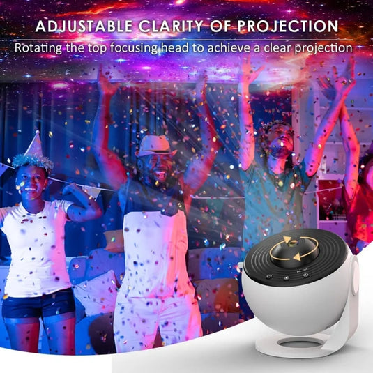 Galaxy Night Light Star Projector LED Table Lamp Children Room Decor With 12pcs Film Disc - Polar Tech Australia