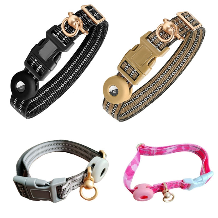 Cargue la imagen en el visor de la galería, For AirTag Tracker Silicone Sleeve Medium Dog Collar Nylon Reflective Anti-Tangle Pet Collar - Polar Tech Australia