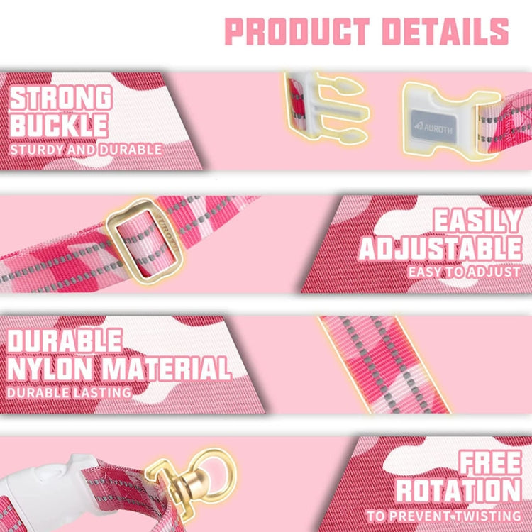 Cargue la imagen en el visor de la galería, For AirTag Tracker Silicone Sleeve Medium Dog Collar Nylon Reflective Anti-Tangle Pet Collar - Polar Tech Australia