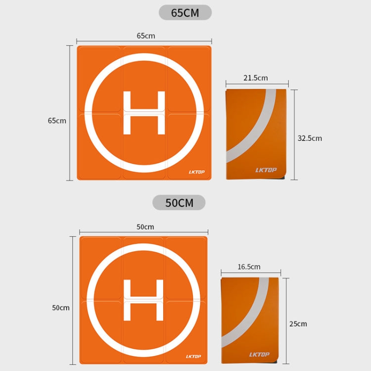 Chargez l'image dans la visionneuse de la galerie, LKTOP 50cm Drone Universal Landing Pad Double-sided Waterproof Foldable RC Aircraft Launch Mat - Polar Tech Australia