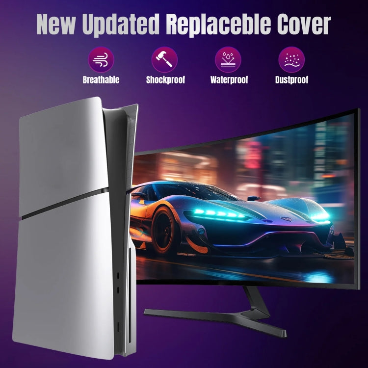 Chargez l'image dans la visionneuse de la galerie, For PS5 Slim Replacement Faceplate Shell Detachable Protective Case - Polar Tech Australia
