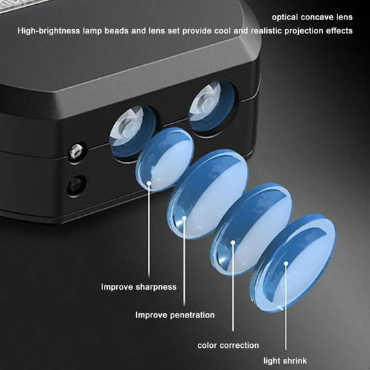 F6 Universal Electric Induction Projection Welcome Light for Scooter / Bike / Electric Car (Love Dinosaur) - Polar Tech Australia