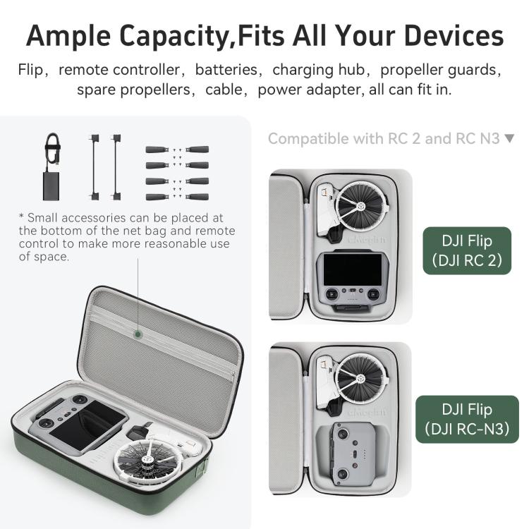 Load image into Gallery viewer, DJI Flip Drone aMagisn Storage Case Shoulder Bag Compatible with RC 2 or RC-N3 Remote Controller - Polar Tech Australia