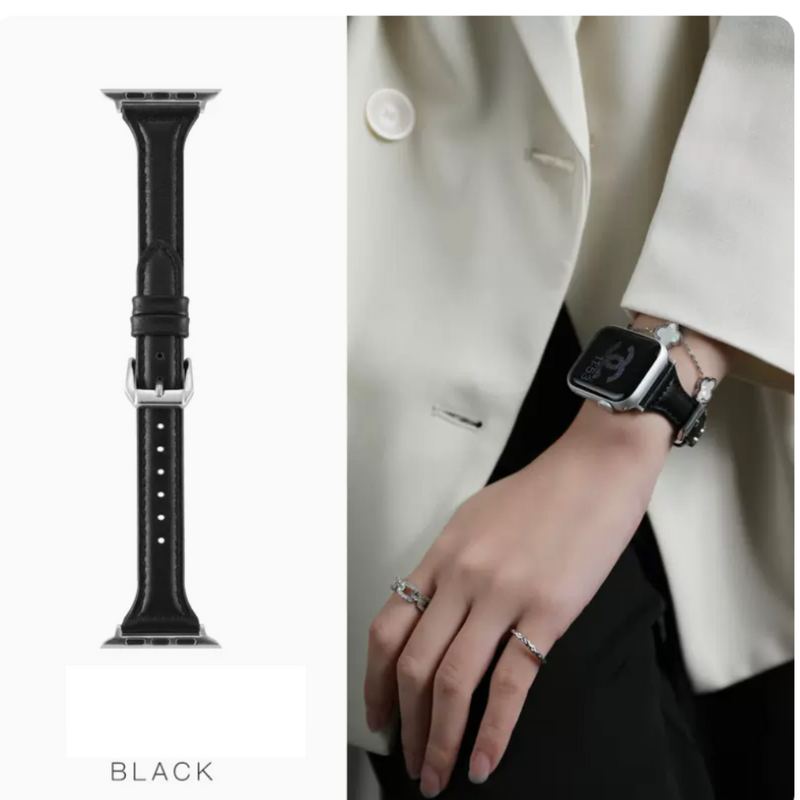 Load image into Gallery viewer, Apple Watch 1/2/3/4/5/SE/6/7/8/9/SE Leather Watch Band Strap - Polar Tech Australia