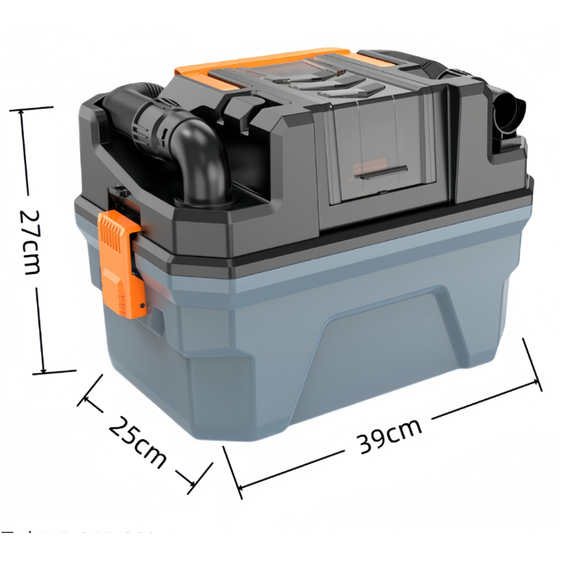 Cargue la imagen en el visor de la galería, 15L Tool Box Style Portable Wireless Industrial Electric Wet/Dry Vacuum Cleaner Rechargeable Battery - Polar Tech Australia