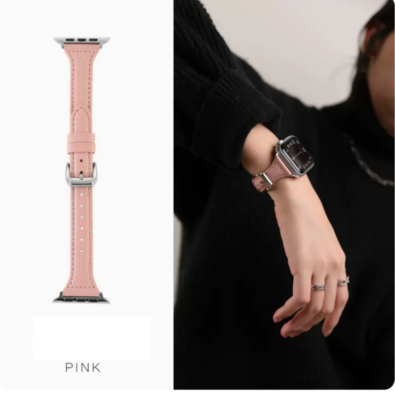 Load image into Gallery viewer, Apple Watch 1/2/3/4/5/SE/6/7/8/9/SE Leather Watch Band Strap - Polar Tech Australia