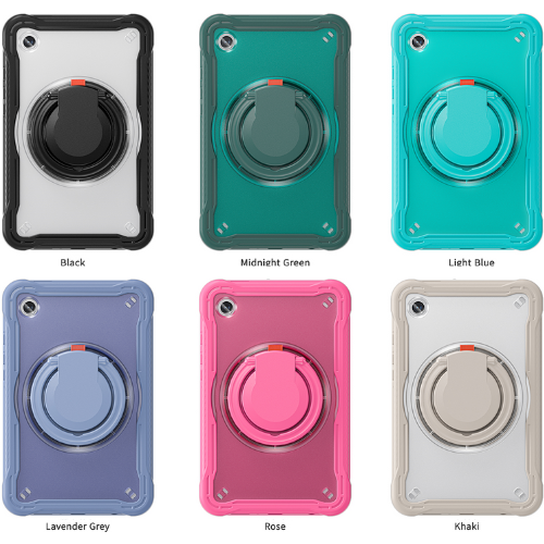 Cargue la imagen en el visor de la galería, Samsung Galaxy Tab A9 Plus 11" 2023 (SM-X210 / X215 / X216) Heavy Duty Ring Holder Stand EVA Protection Case - Polar Tech Australia