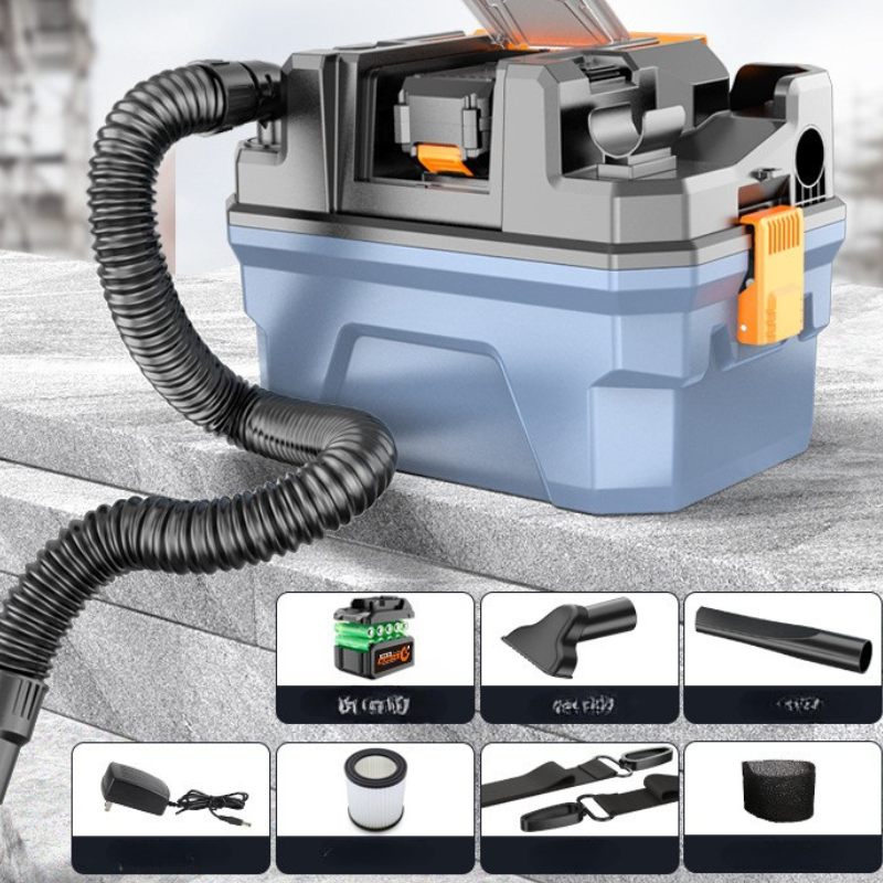 Cargue la imagen en el visor de la galería, 15L Tool Box Style Portable Wireless Industrial Electric Wet/Dry Vacuum Cleaner Rechargeable Battery - Polar Tech Australia