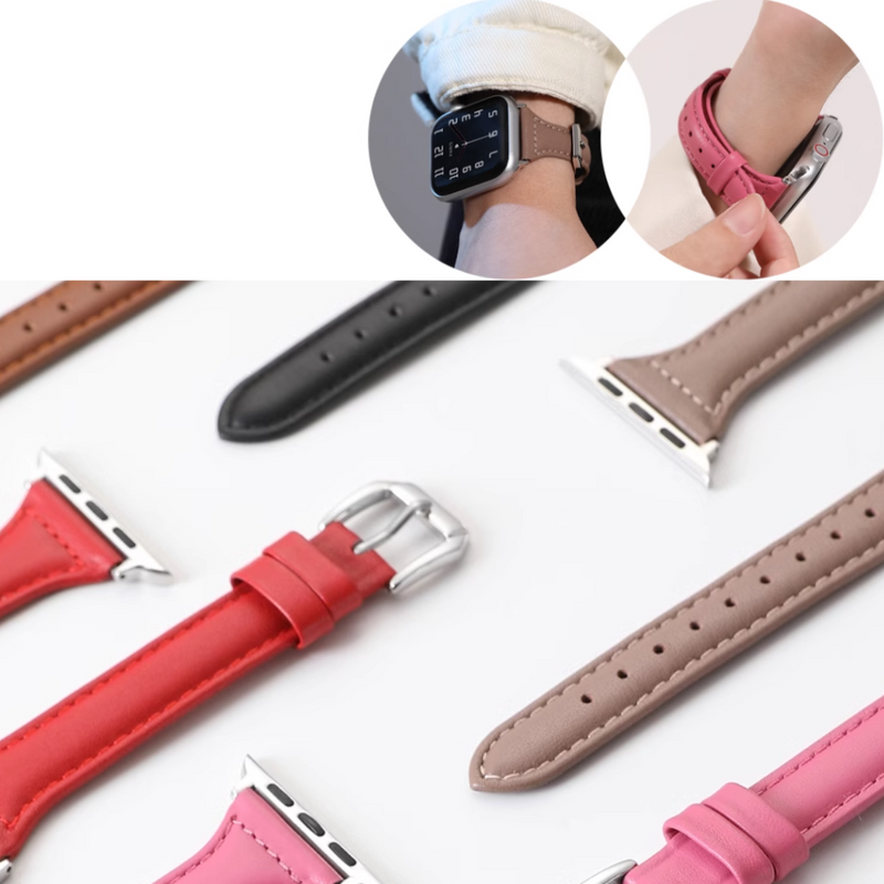 Load image into Gallery viewer, Apple Watch 1/2/3/4/5/SE/6/7/8/9/SE Leather Watch Band Strap - Polar Tech Australia