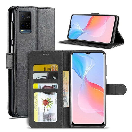 VIVO Y17/Y12/Y11/Y13 Hanman Premium Quality Flip Wallet Leather Case - Polar Tech Australia