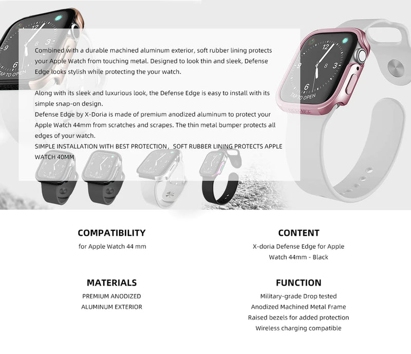 Chargez l'image dans la visionneuse de la galerie, X-Doria Defense Edge Apple Watch heavy Duty Protection Case - Polar Tech Australia
