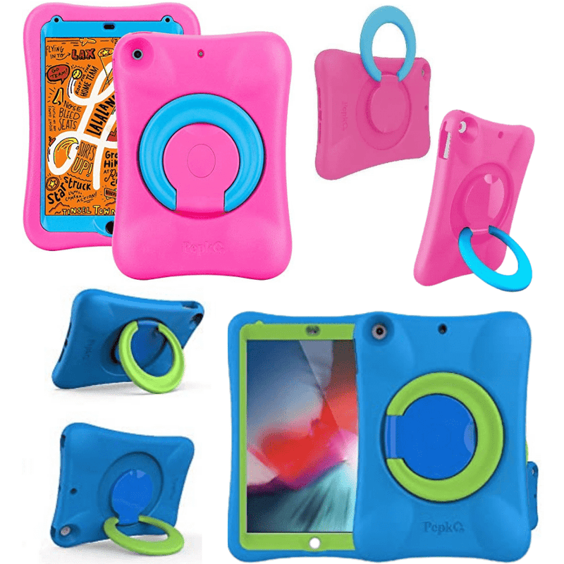 Cargue la imagen en el visor de la galería, Apple iPad 7th/8th/9th 10.2" Pepko EVA PRO Heavy Duty Case with Handle Stand Ring - Polar Tech Australia