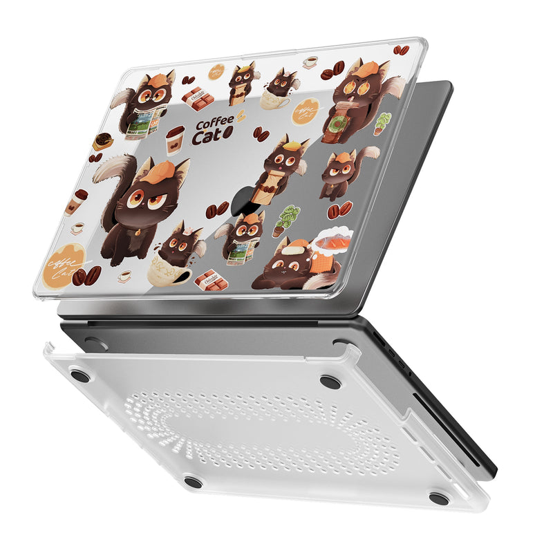 Chargez l'image dans la visionneuse de la galerie, Apple MacBook Pro 14.2" (A2442 & A2779 & A2918 & A2992) - Cute Cartoon Transparent Shockproof & Slim Case - Polar Tech Australia