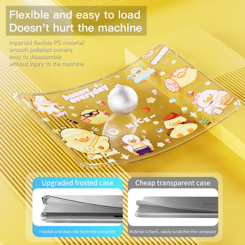 Chargez l'image dans la visionneuse de la galerie, Apple MacBook Pro 14.2" (A2442 & A2779 & A2918 & A2992) - Cute Cartoon Transparent Shockproof & Slim Case - Polar Tech Australia