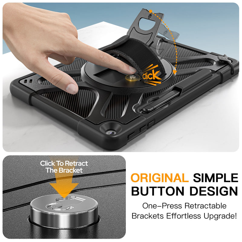 Chargez l'image dans la visionneuse de la galerie, Microsoft Surface Pro 12 (2025) - Heavy Duty 360 Degree Rotate Stand Hand Strap Case With Shoulder Strap - i-Station Mobile Phone & Electronic Device Repair and Accessories