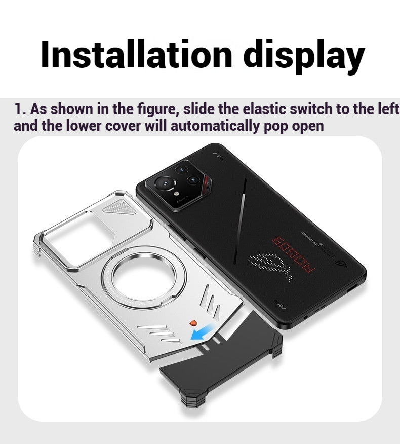 Load image into Gallery viewer, Asus ROG Phone 8 / 8 Pro - 360 Degree Frameless Metal Heat Dissipation Snap-on Case - Polar Tech Australia