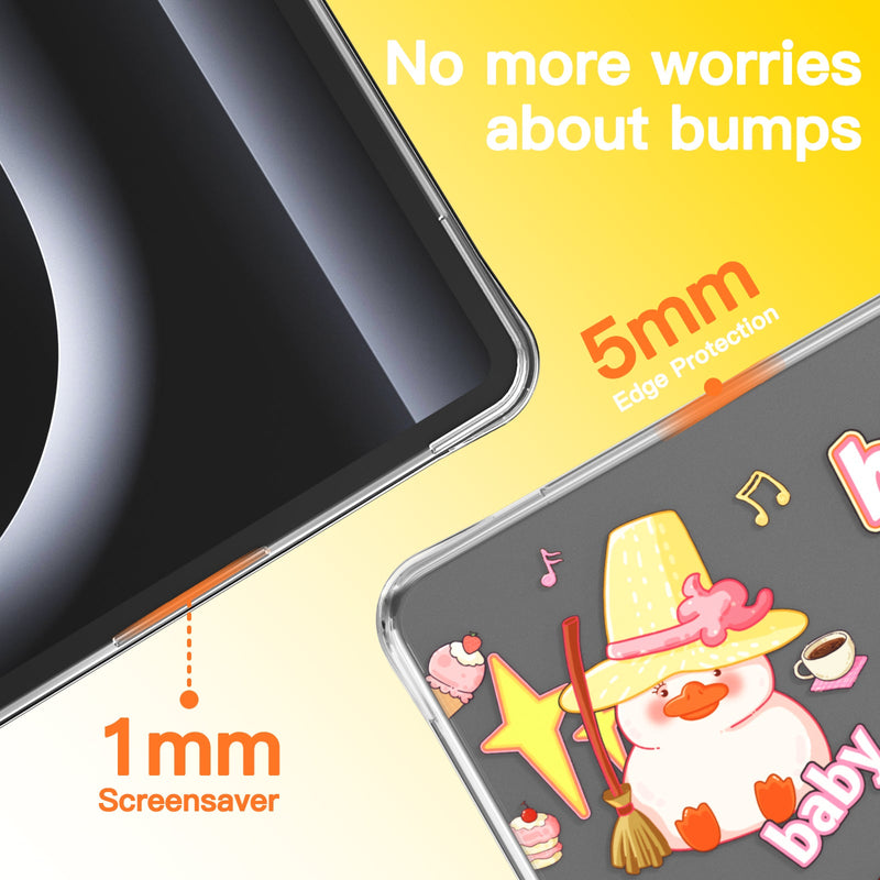 Chargez l'image dans la visionneuse de la galerie, MacBook Air 13.6" 2025 (A3240) M4 - Cute Cartoon Transparent Shockproof & Slim Case - Polar Tech Australia