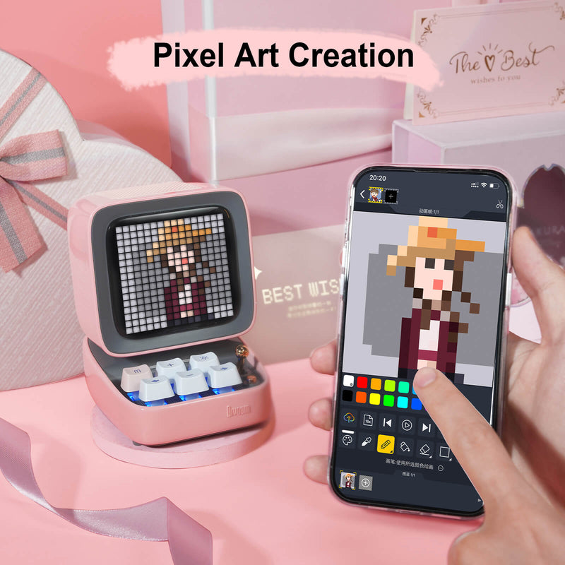 Cargue la imagen en el visor de la galería, Divoom Ditoo-Pro Retro Pixel Art Bluetooth Speaker Perfect Gift - Polar Tech Australia