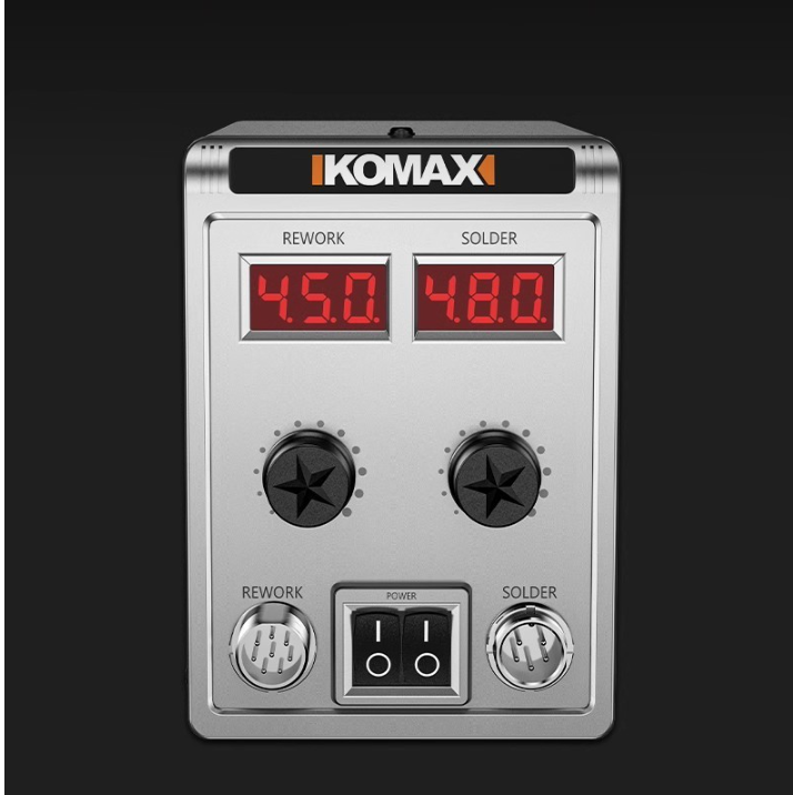 Cargue la imagen en el visor de la galería, Komax 700W High Power 2 in 1 Soldering & Heating Hot Air Gun SMD Rework Station Soldering Station - Polar Tech Australia