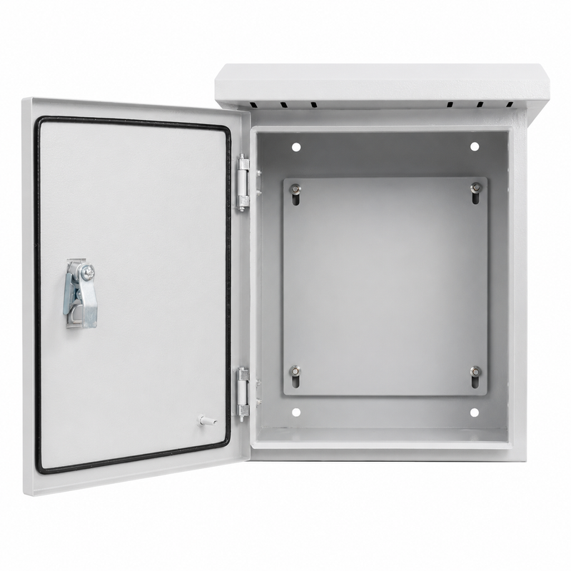 Load image into Gallery viewer, Outdoor IP55 Waterproof Rainproof Heavy Duty Electrical Enclosure CCTV/Alarm Security Equipment Lockable Safe Metal Box Wall Mount